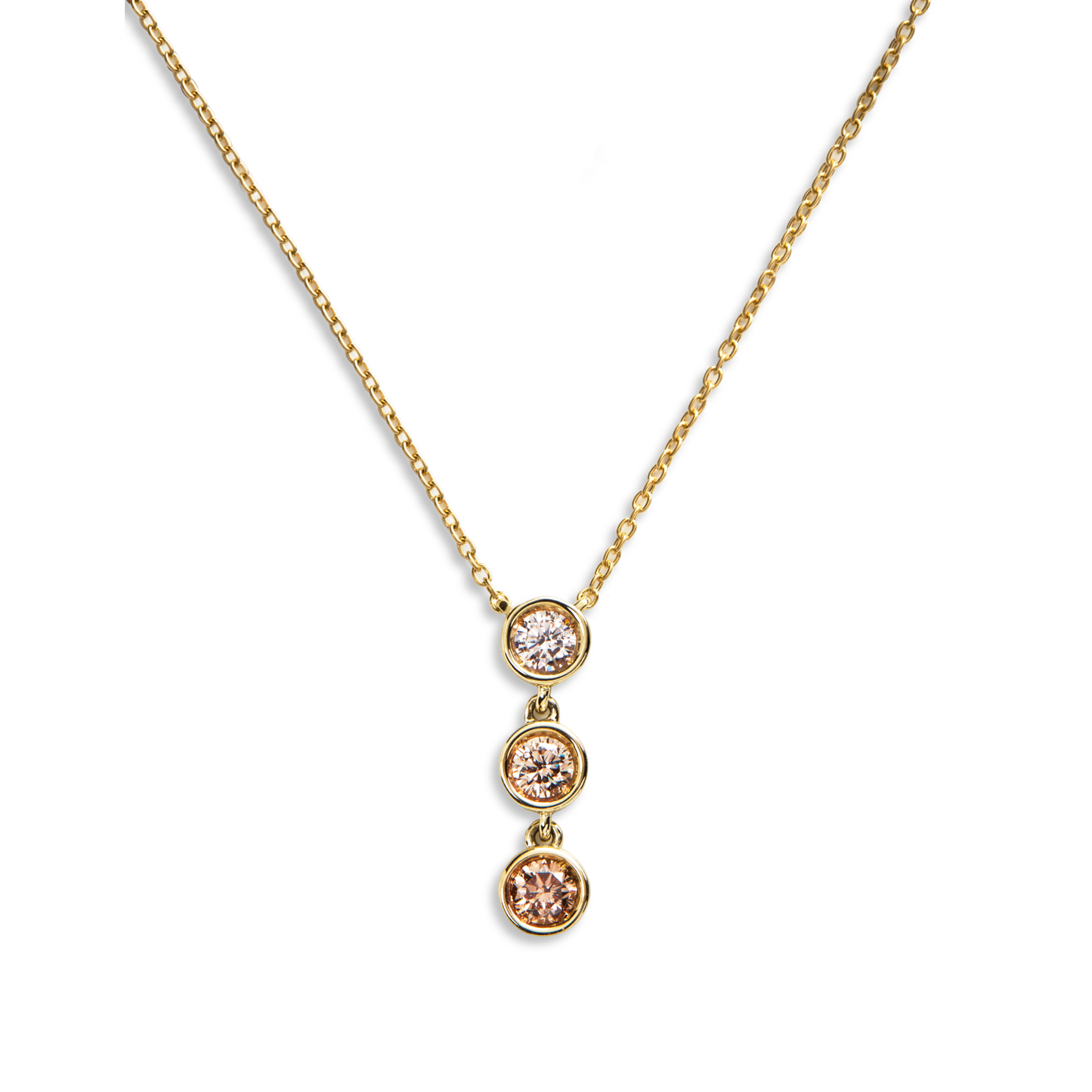 0.33 Carat Desert Diamond Drop Pendant Necklace