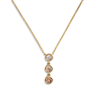 0.33 Carat Desert Diamond Drop Pendant Necklace