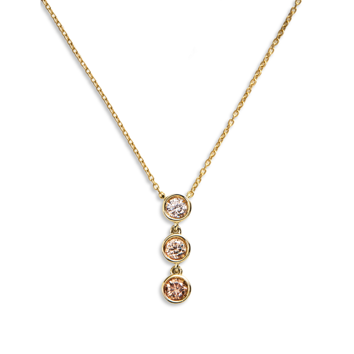 0.33 Carat Desert Diamond Drop Pendant Necklace