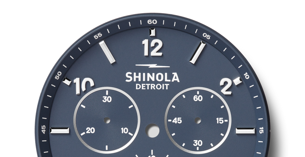 Canfield Sport Chronograph Watch - Midnight Blue