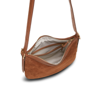 Medium Bixby Crossbody - Tan Suede