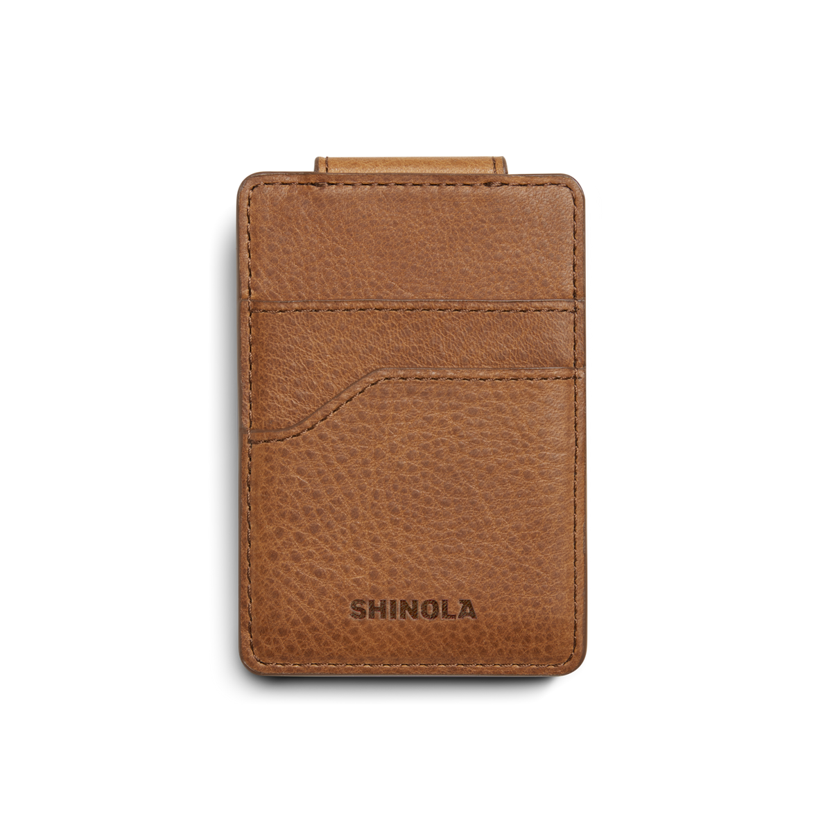 Magnetic Money Clip Card Holder - Tan