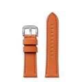 24mm Tangerine Leather Watch Strap - Tangerine
