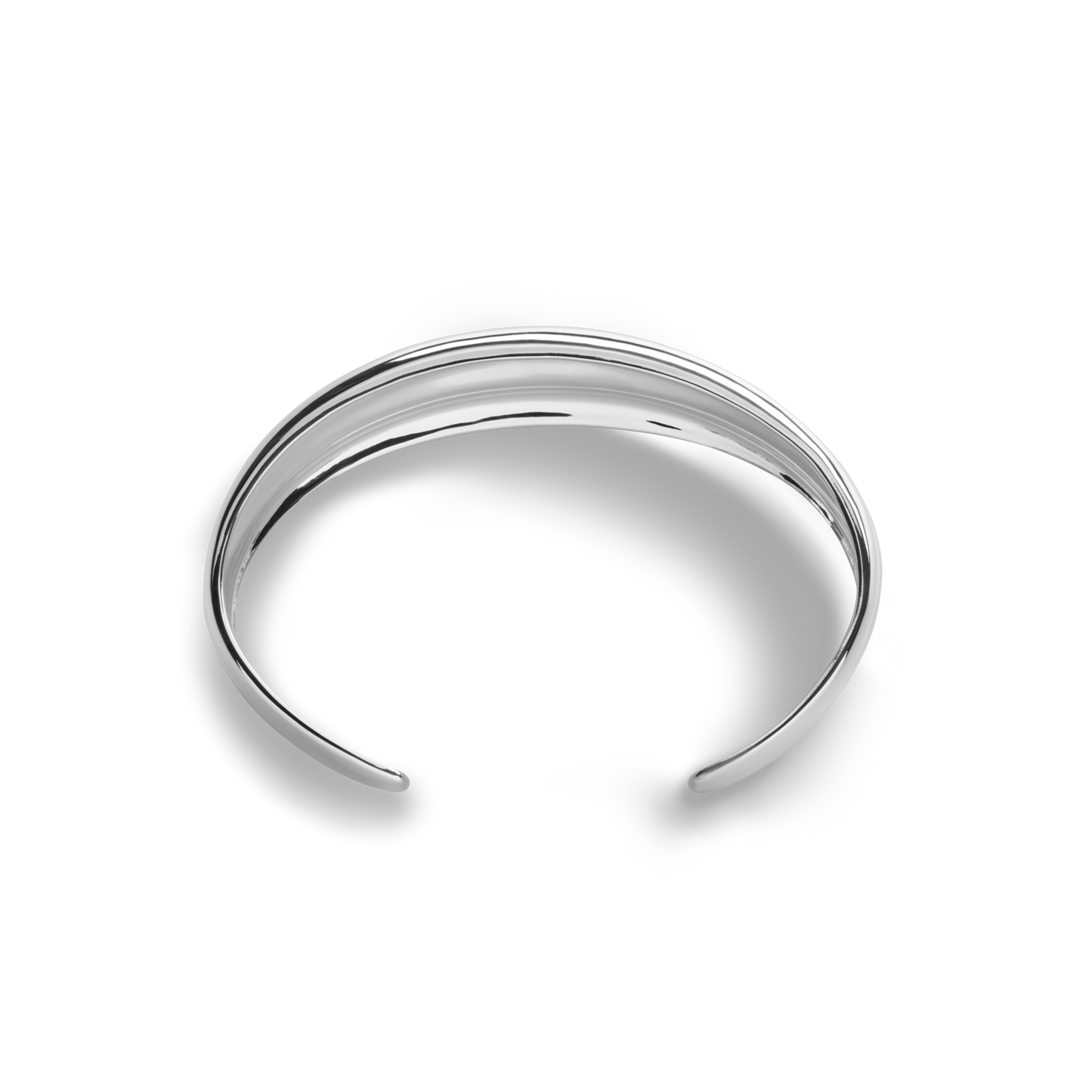 Signature Silver Ribbed Cuff
