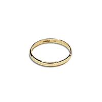 2mm Round Yellow Gold Band