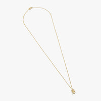 Detroit "D" Charm Necklace - Yellow Gold