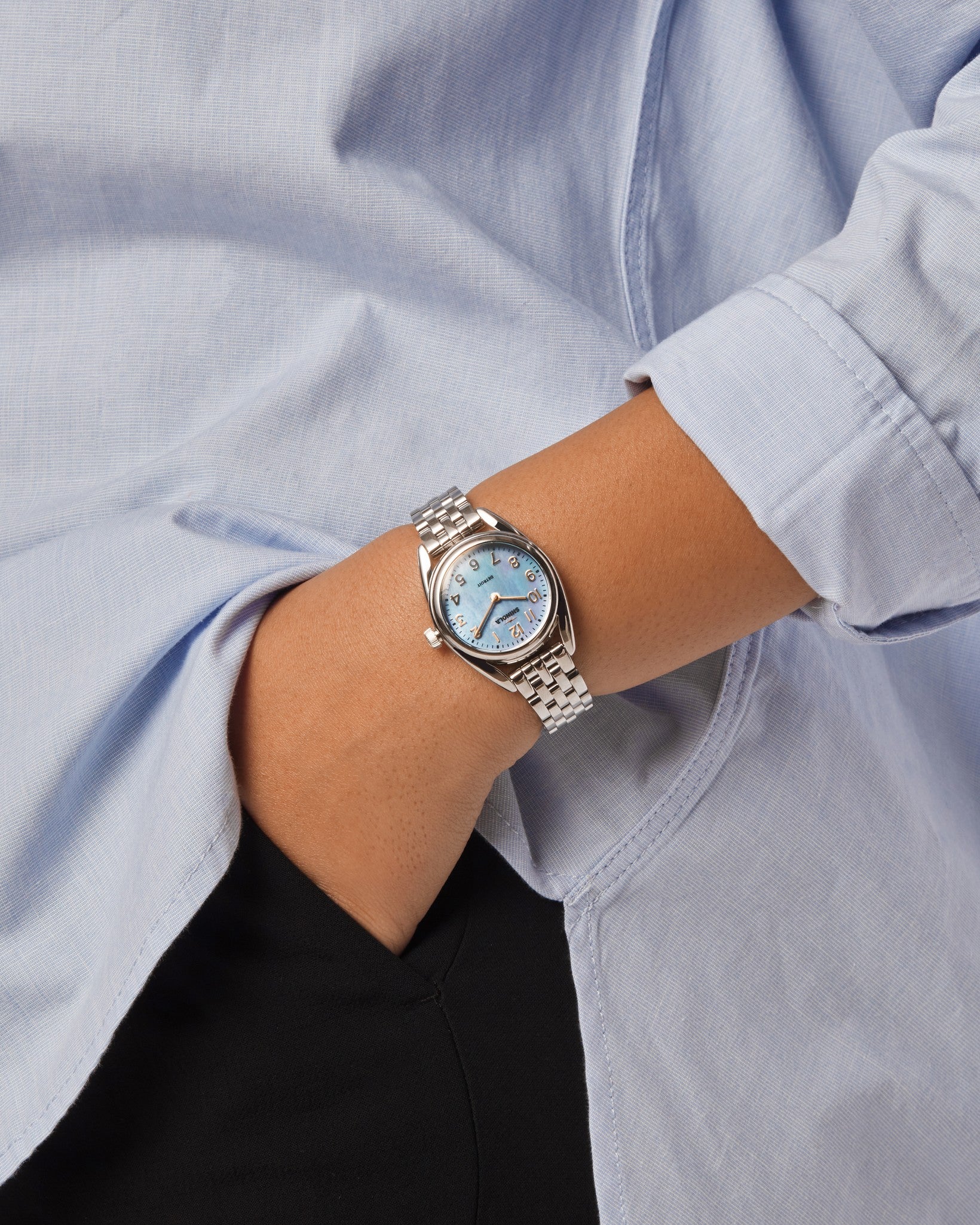 Derby Watch - Pearl Blue