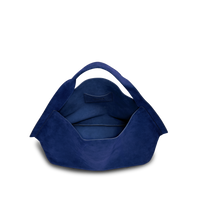 Derby Shoulder Bag - Sapphire Suede