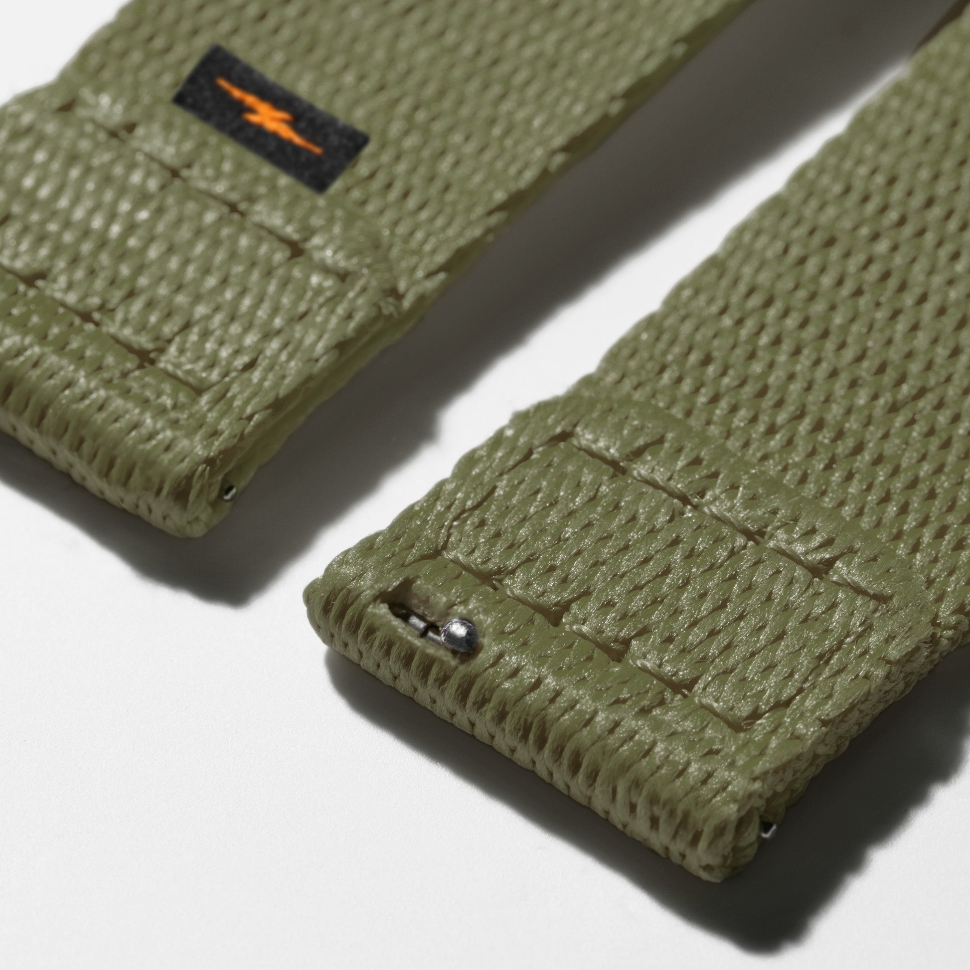 20mm Khaki Split Nylon Apple Watch Strap - Khaki