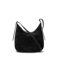 Medium Bixby Crossbody - Black Suede