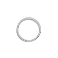 4mm Diagonal Textured White Gold Band