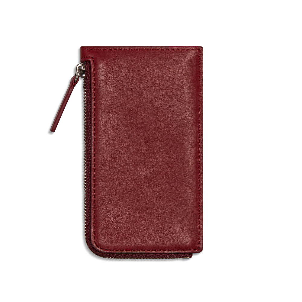 Zip Around Card Case - Ruby