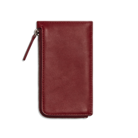 Zip Around Card Case - Ruby