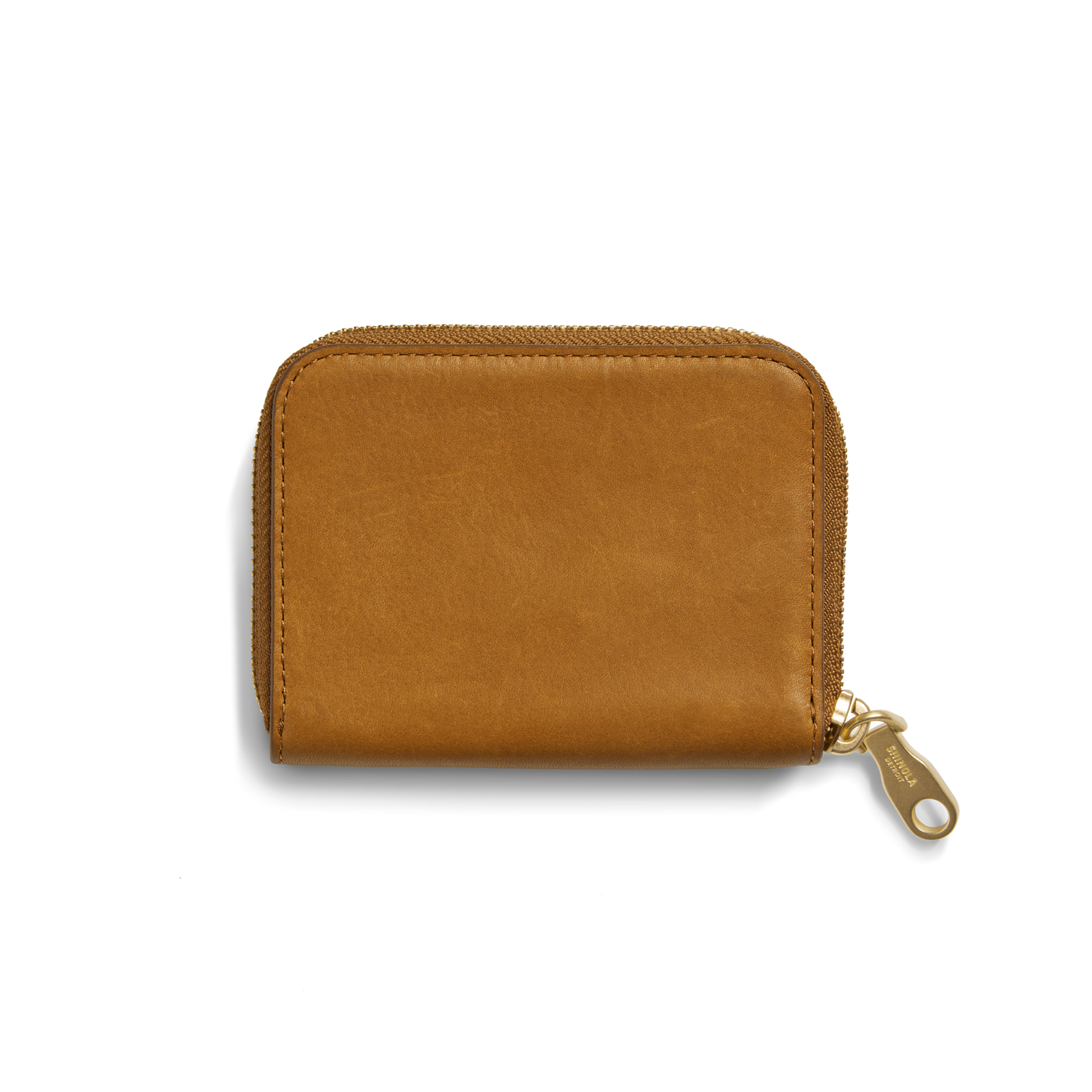 Pocket Small Zip Around Wallet - Tan