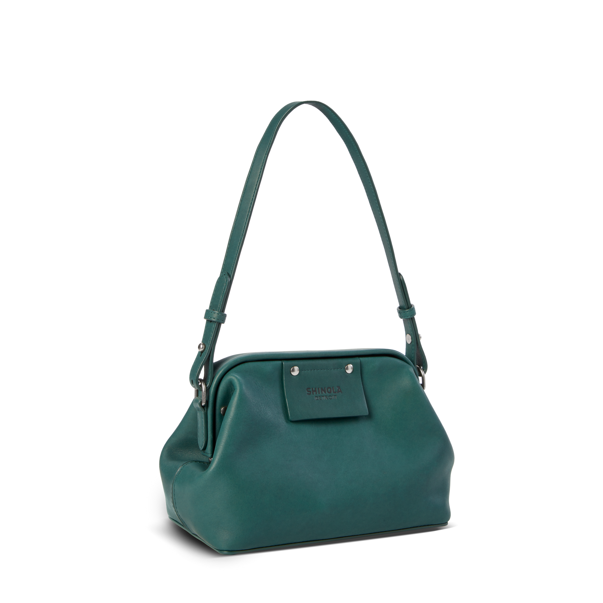 Rivet Frame Shoulder Bag - Black