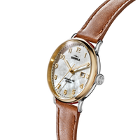 Canfield Watch -  MOP Tan Leather Strap