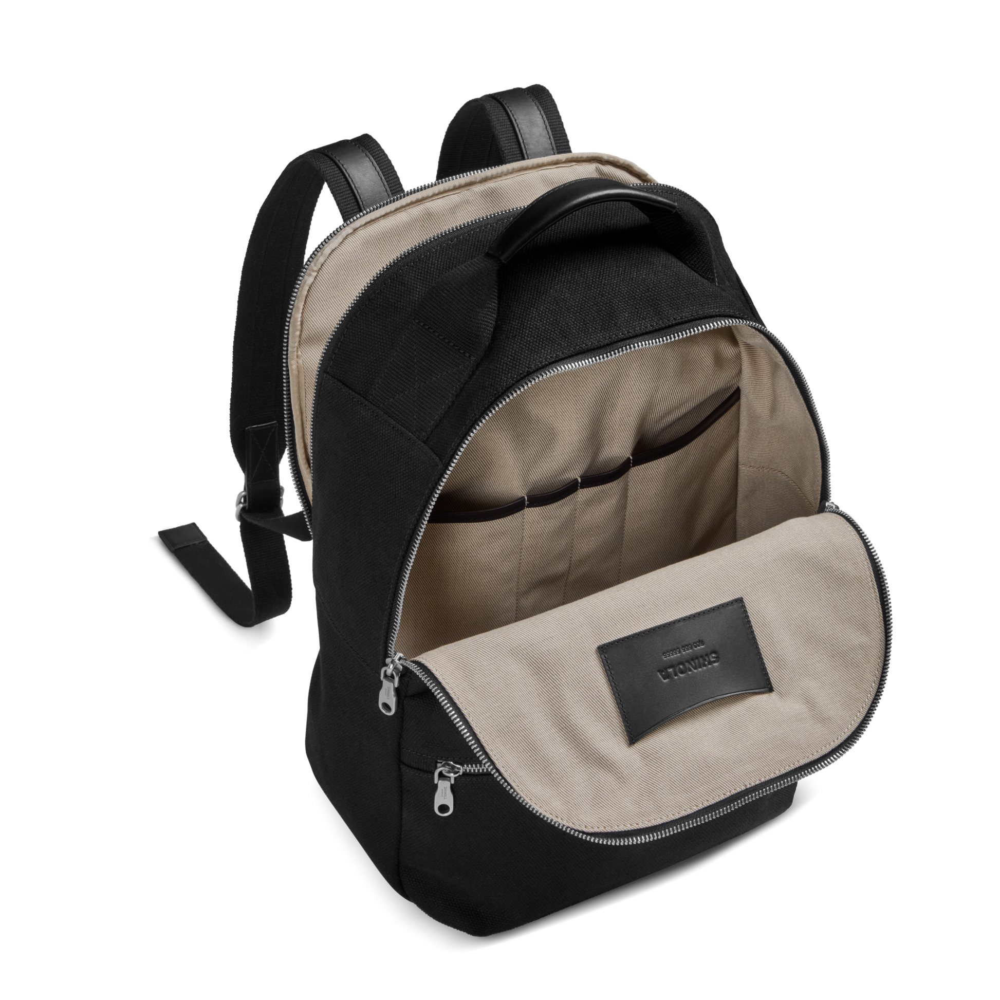 black canvas laptop backpack Shinola | Runwell Canvas Backpack | Black