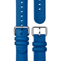 20mm Rubber Strap - Blue Dash Loop