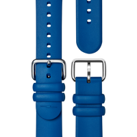 20mm Rubber Strap - Blue Dash Loop