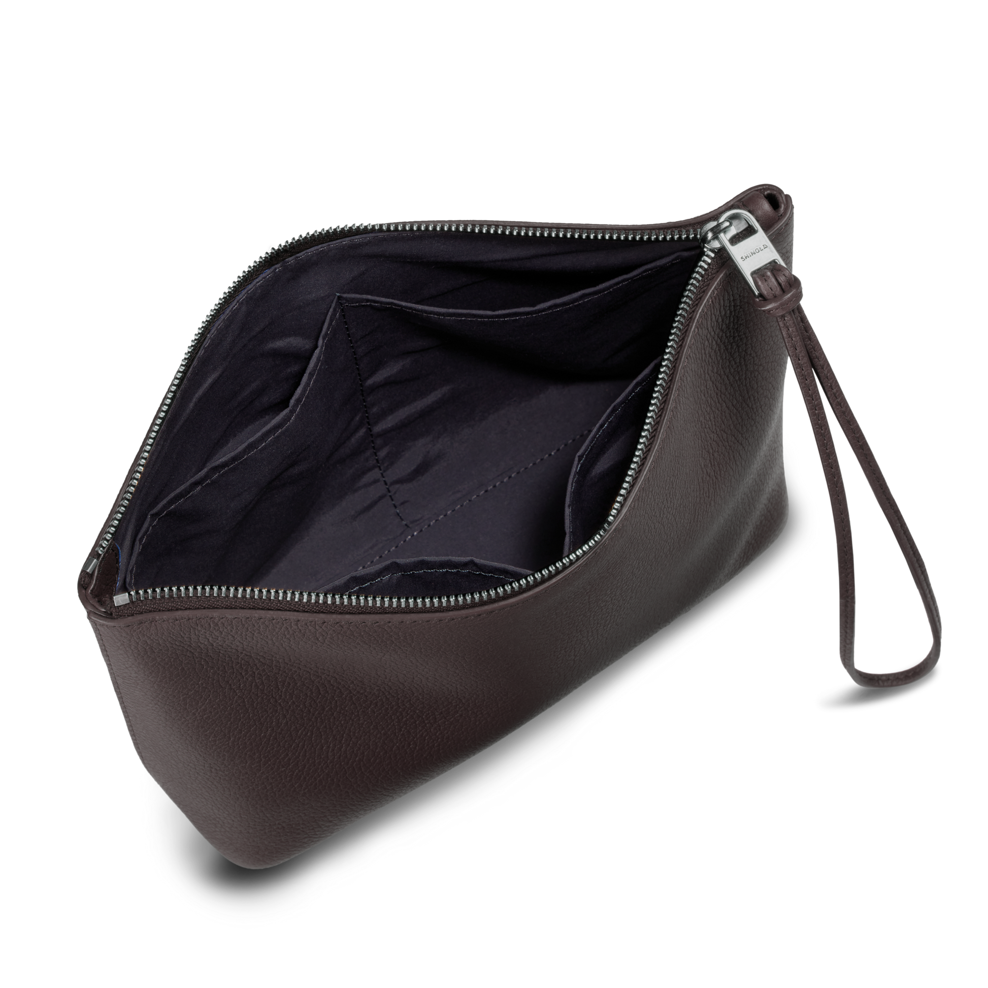 Small Zip Cosmetic Case - Espresso