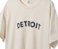 Detroit Graphic T Shirt - Cream