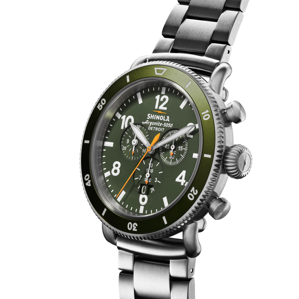 Runwell Sport Chronograph Watch - Dark Olive