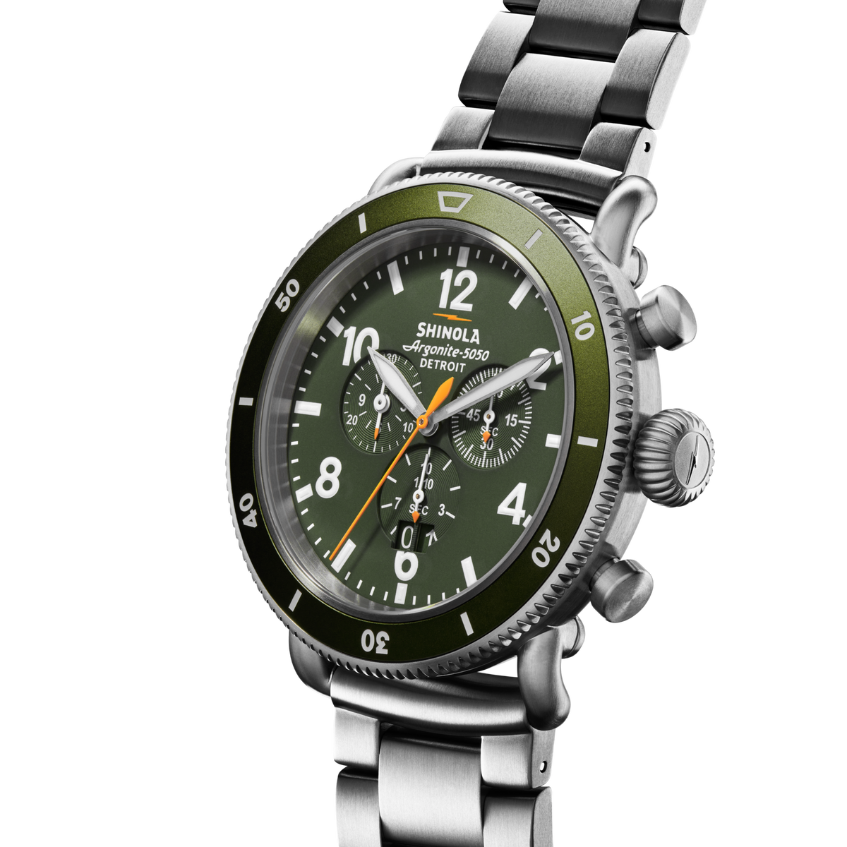 Runwell Sport Chronograph Watch - Dark Olive