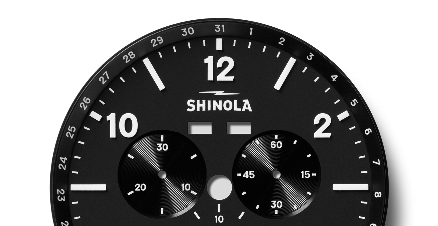 Canfield Sport Chronograph Watch - Black