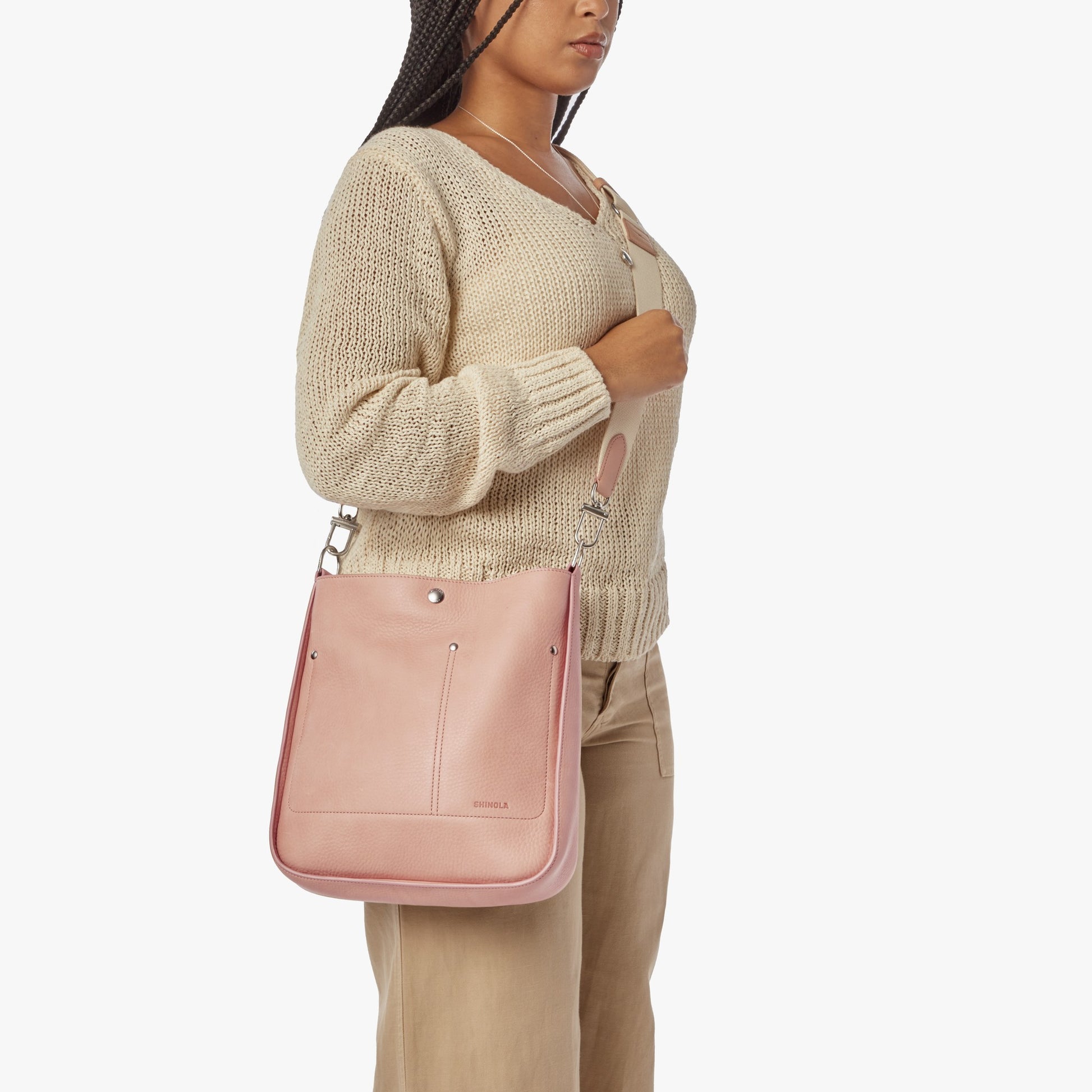 Pocket Crossbody Bag - Rose