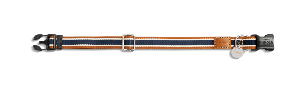 Nylon Dog Collar - Brand Stripe