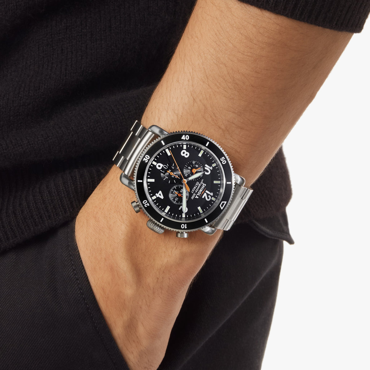 Runwell Black Blizzard Watch - Black