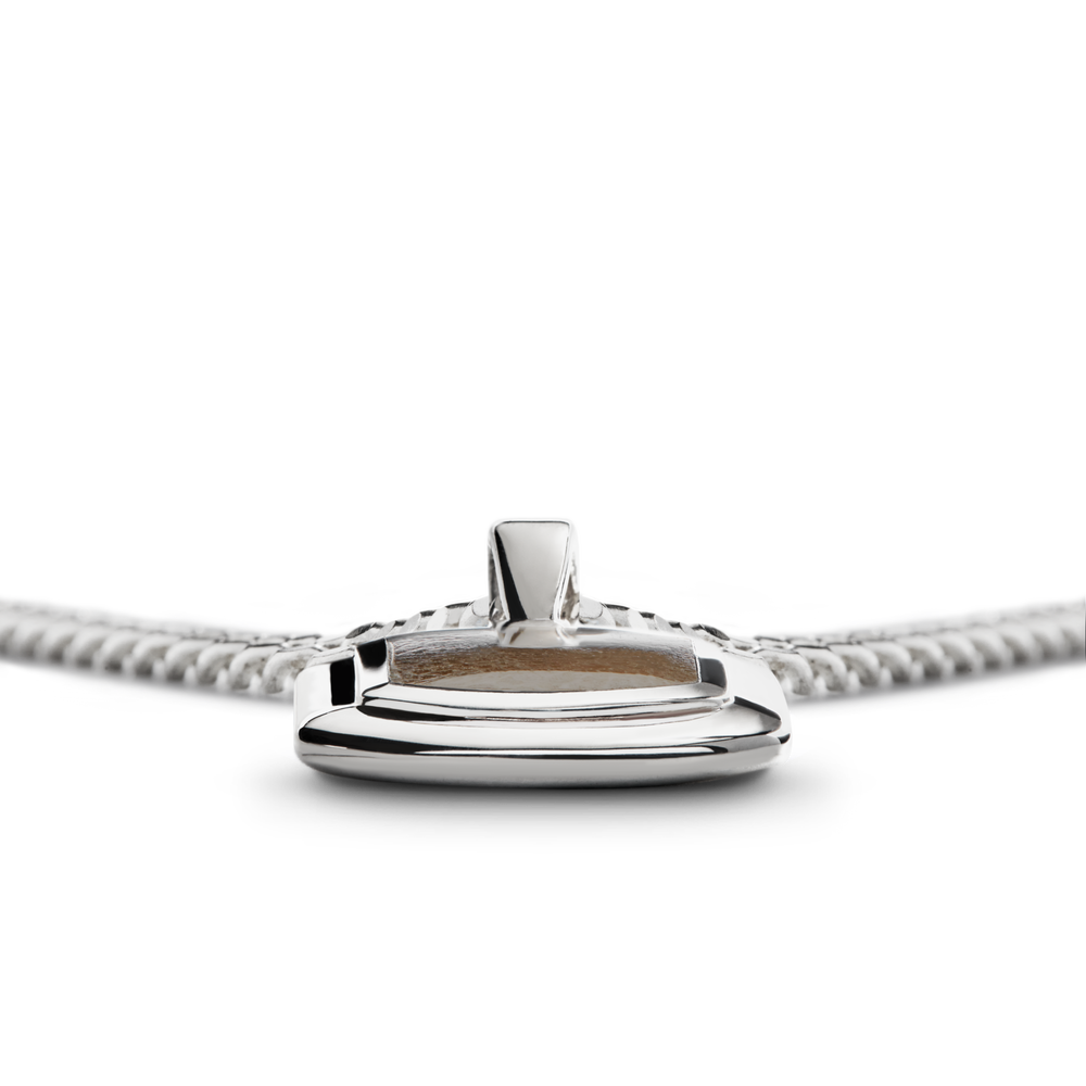 21mm Petoskey Tag Necklace - Sterling Silver