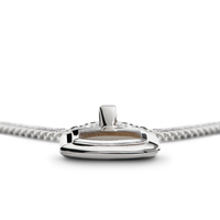 21mm Petoskey Tag Necklace - Sterling Silver