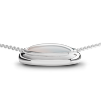 Heirloom Mother of Pearl Pendant Necklace - Sterling Silver