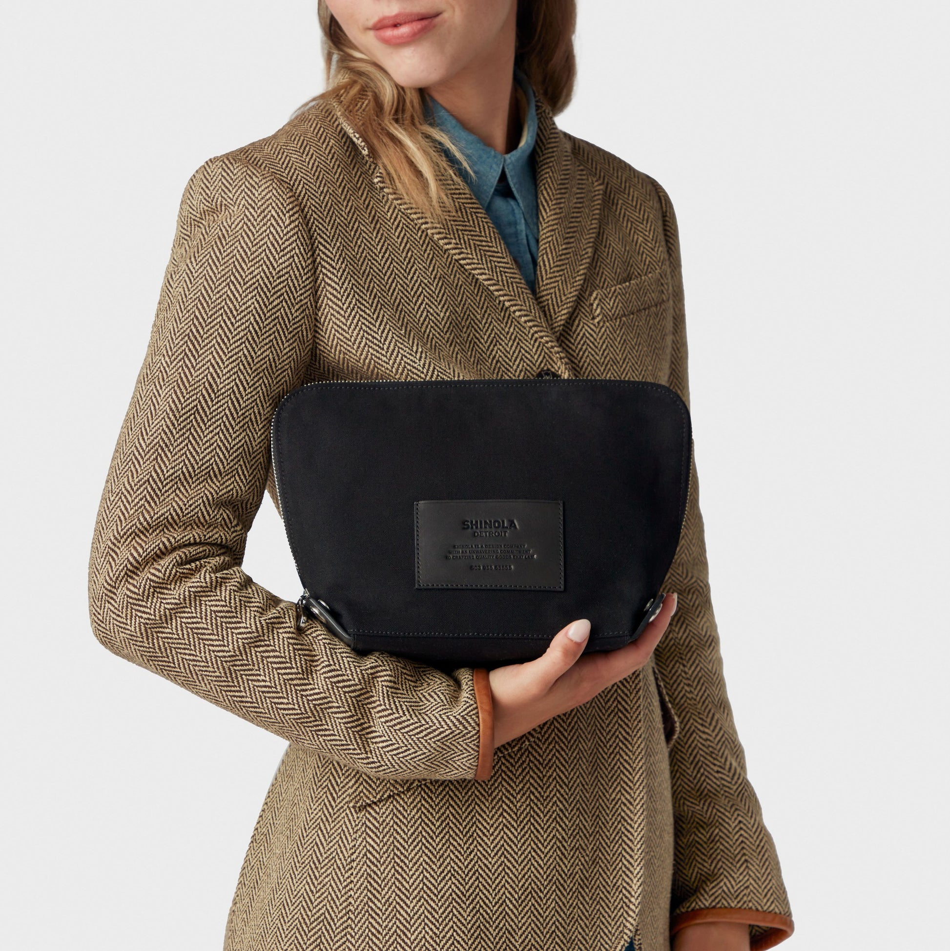Large Fold Out Cosmetic Case - Black