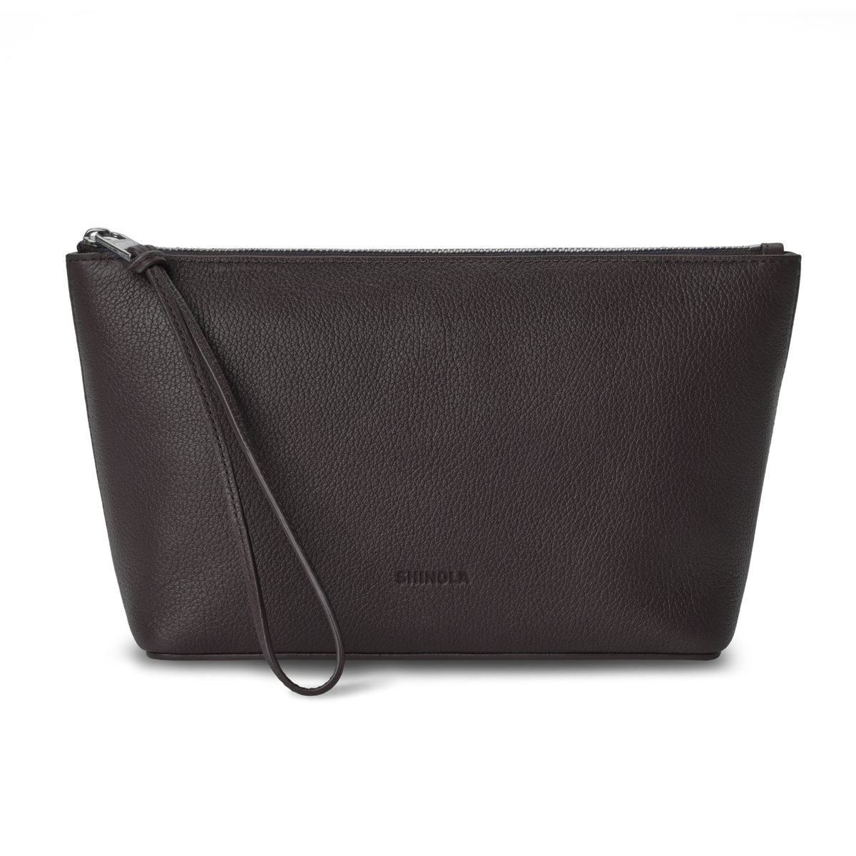 Small Zip Cosmetic Case - Espresso