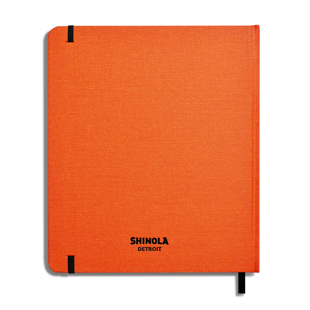 Large Hard Plain Sketchbook - Bold Orange