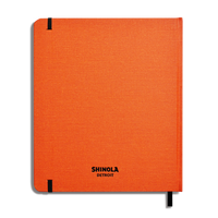 Large Hard Plain Sketchbook - Bold Orange