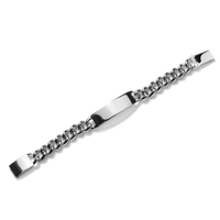 Bike Lock ID Bracelet - Sterling Silver