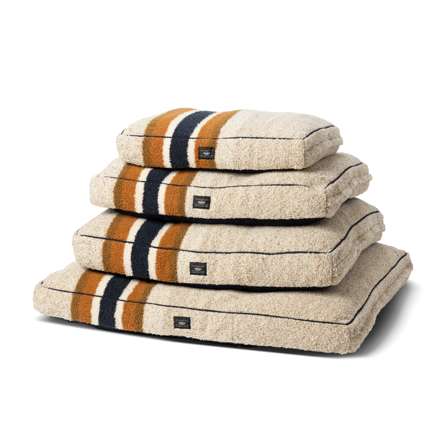 Napper Pillow Dog Bed - Stripe Brown