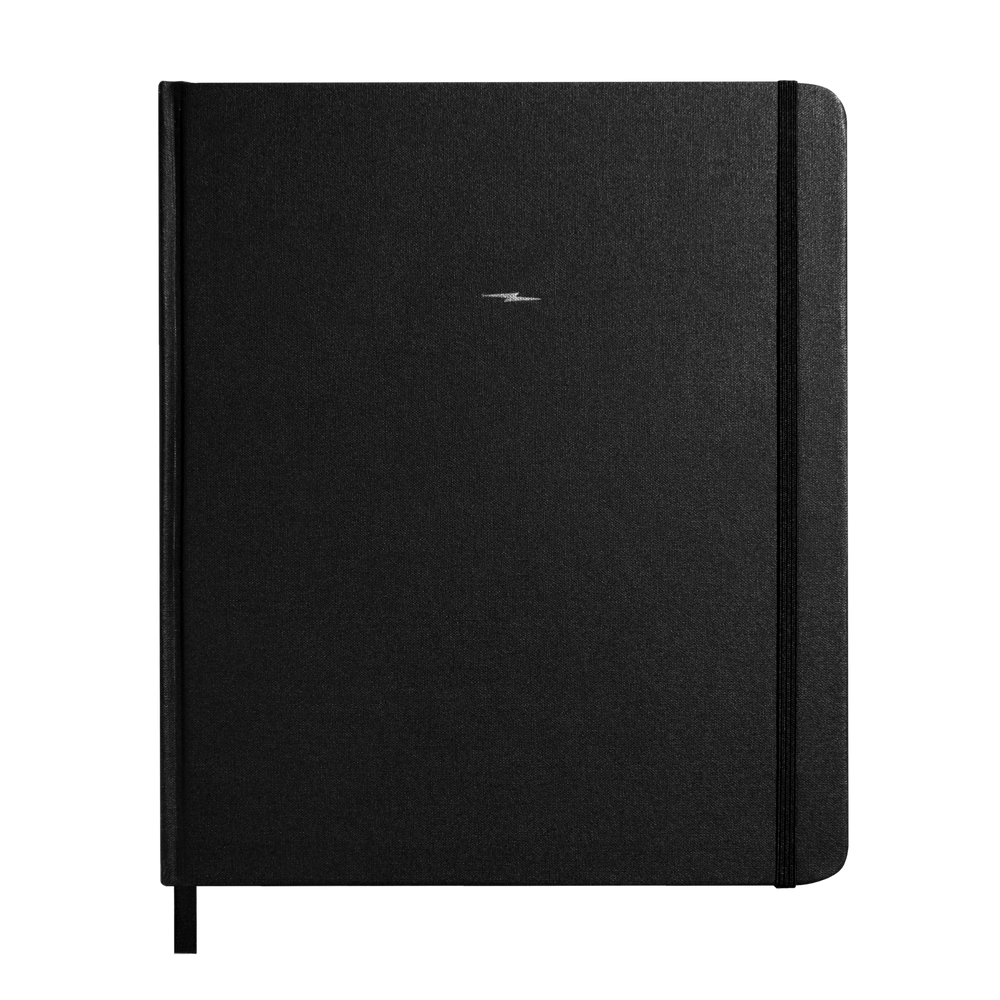 Large Hard Plain Sketchbook - Black