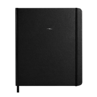 Large Hard Plain Sketchbook - Black