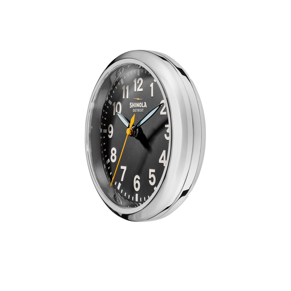 6" Runwell Clock - Black