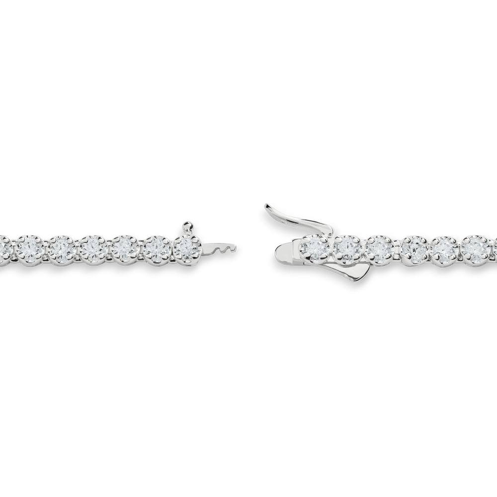 7 Carat Diamond Tennis Necklace - White Gold
