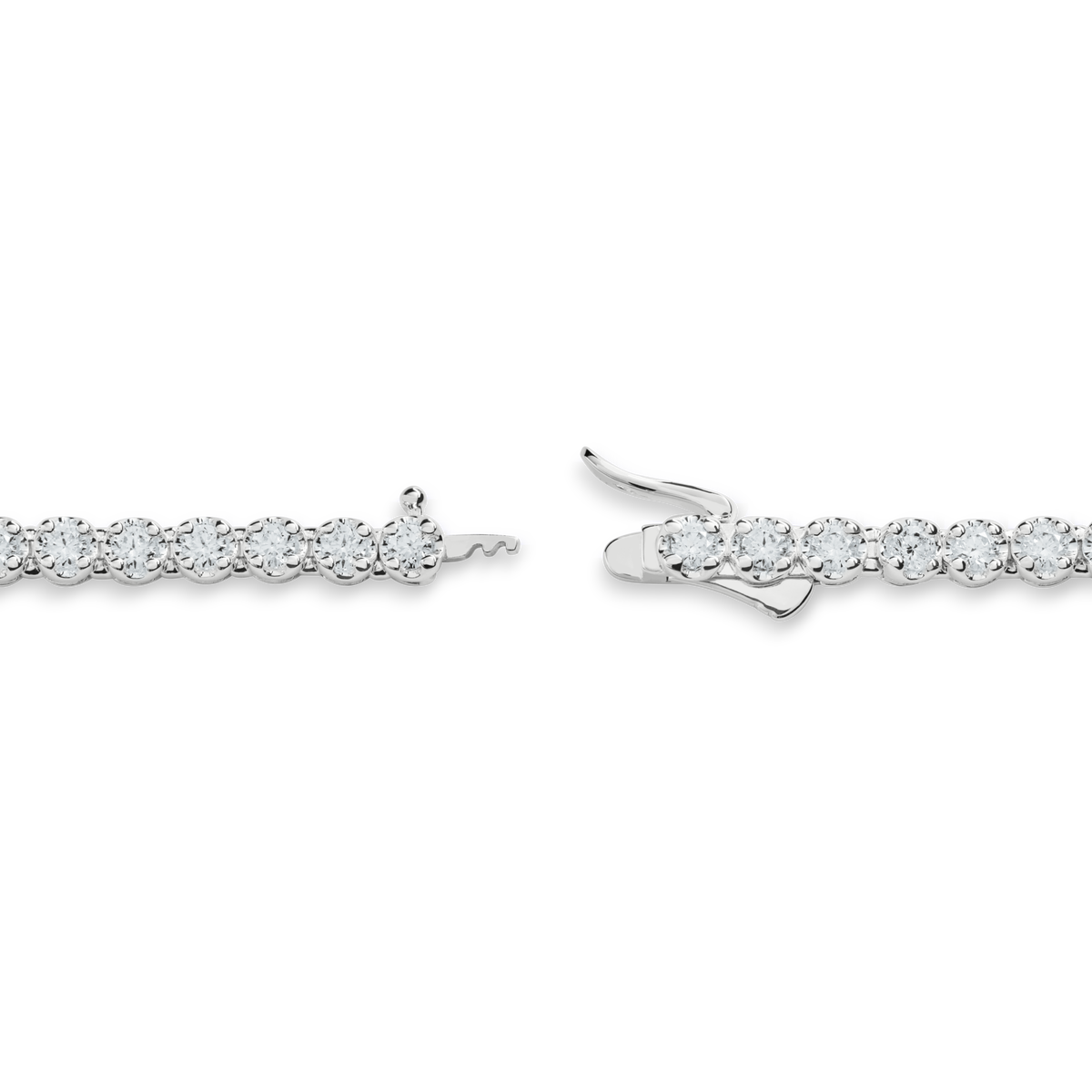 7 Carat Diamond Tennis Necklace - White Gold
