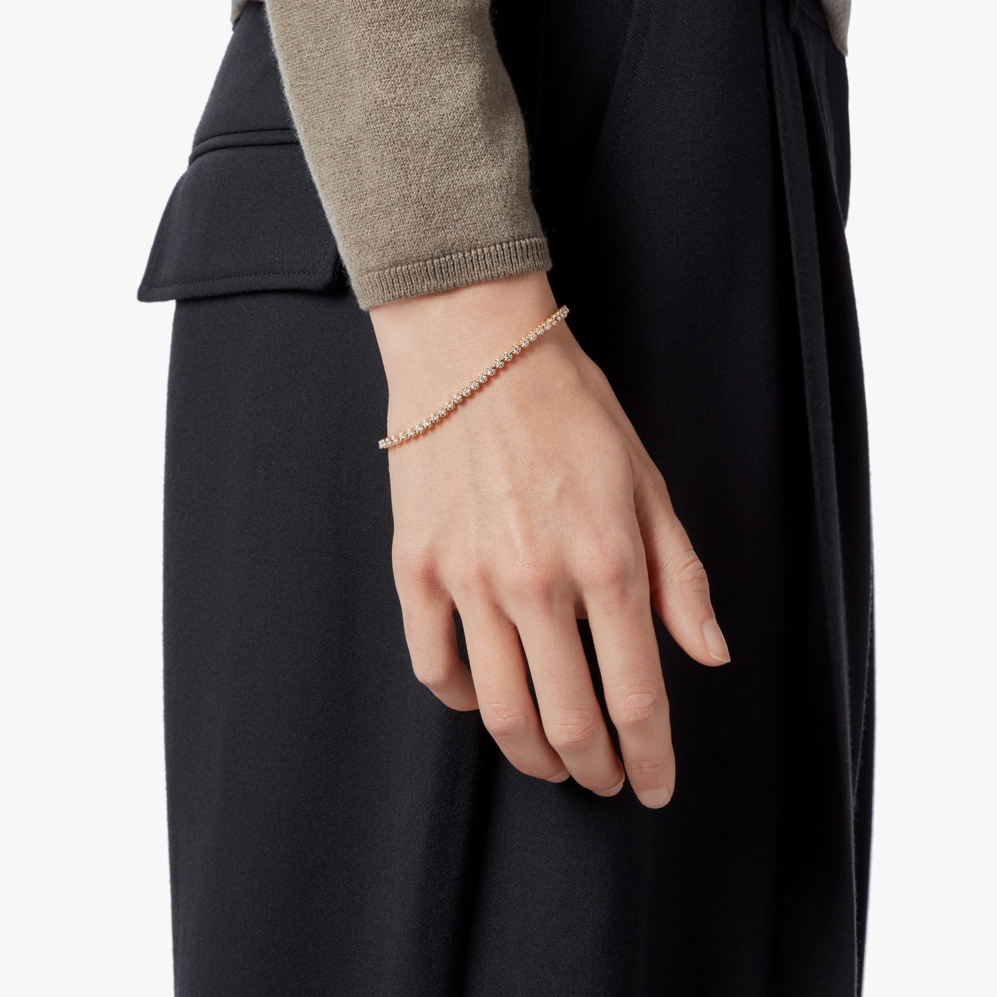 1.84 Carat 6.5" Diamond Tennis Bracelet - Yellow Gold