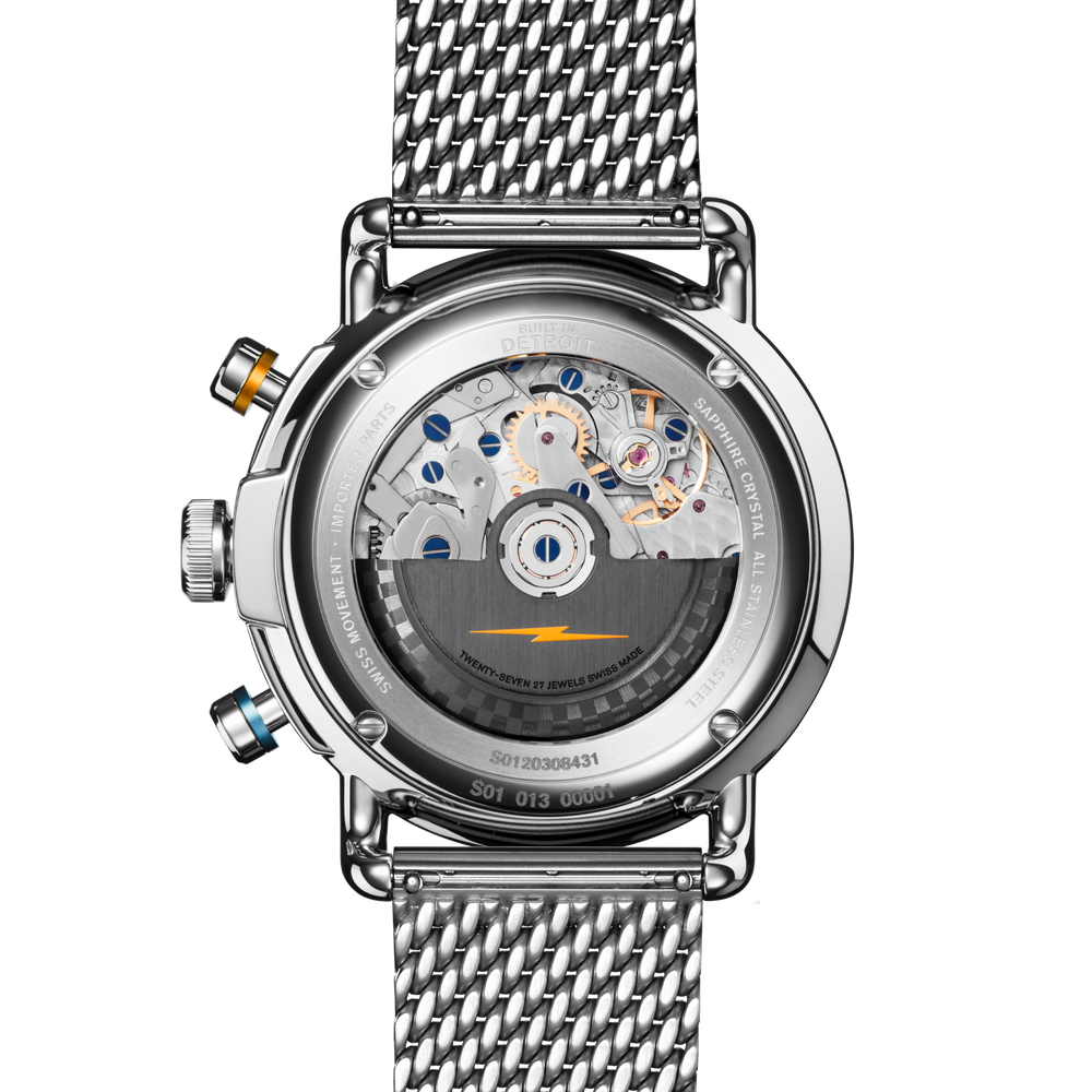 Canfield Speedway Open Road Automatic Chronograph Watch - Blue