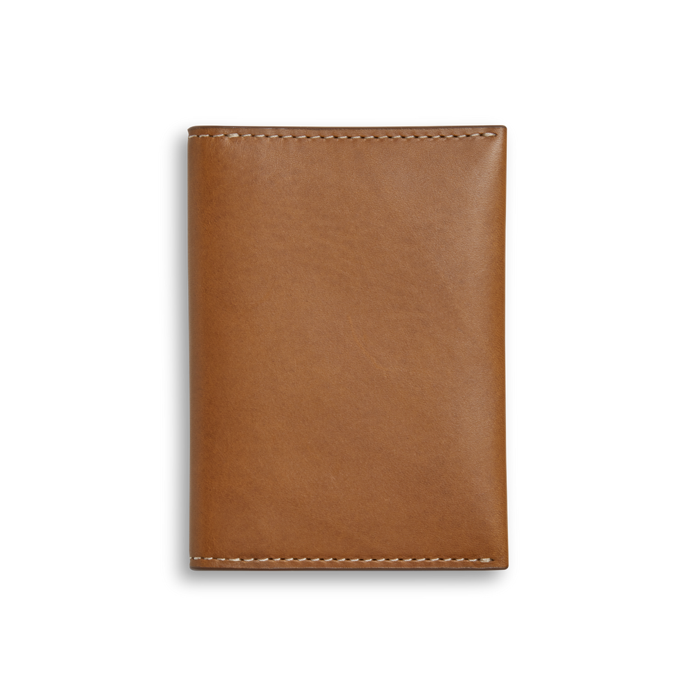 Folded Card Holder Wallet - Tan