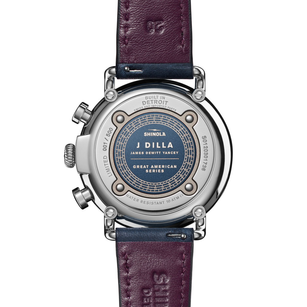 J Dilla Runwell Chronograph Watch - Midnight Blue