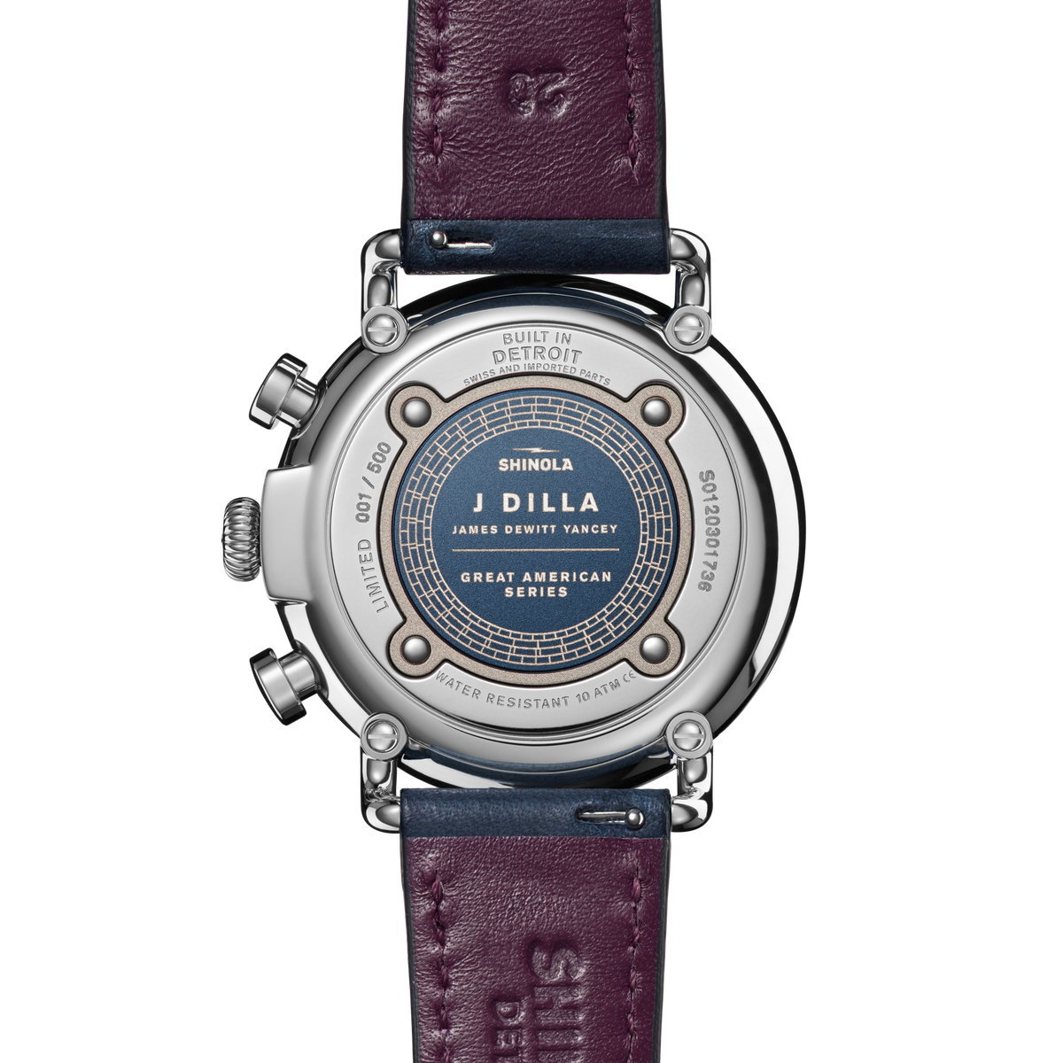 J Dilla Runwell Chronograph Watch - Midnight Blue